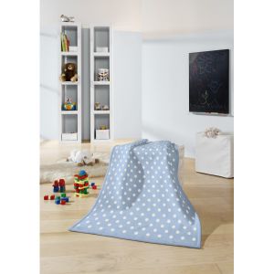 ПЛЕД BIEDERLACK LOVELY&SWEET DOTS BLUE 706584
