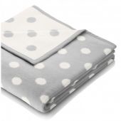 ПЛЕД BIEDERLACK LOVELY&SWEET DOTS SILVER 706607