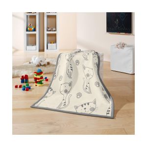 ПЛЕД BIEDERLACK LOVELY&SWEET KITTY NATURE 702685